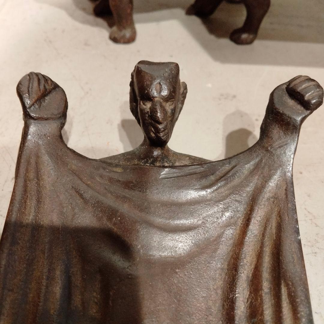 20s 30s レア ビンテージ デビル スカル トレイ ホルダー アンティーク