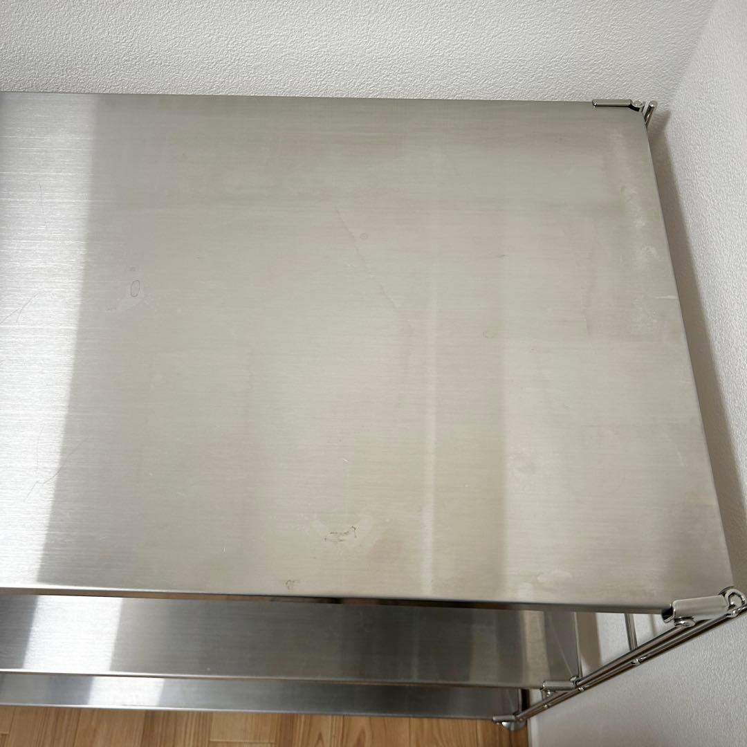 無印良品　ステンレスユニットシェルフ・ステンレス棚セット・ワイド・小