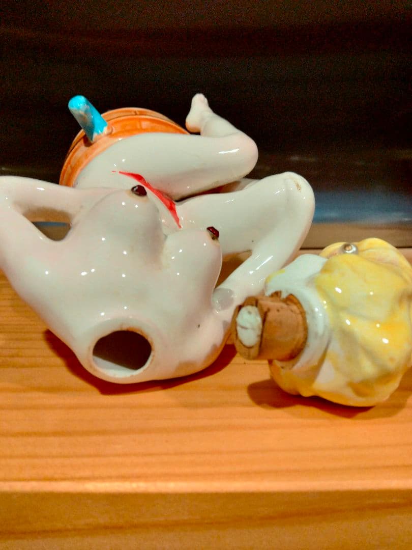 50s 大型 ピンナップ イヤリング デカンタ　エロ ビンテージ