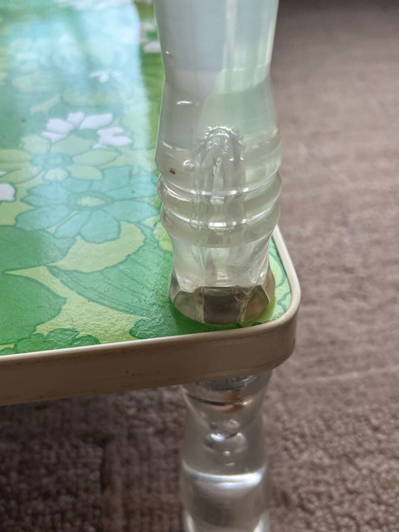 花柄 サイドテーブル 花台 飾り棚 レトロポップ 昭和レトロ