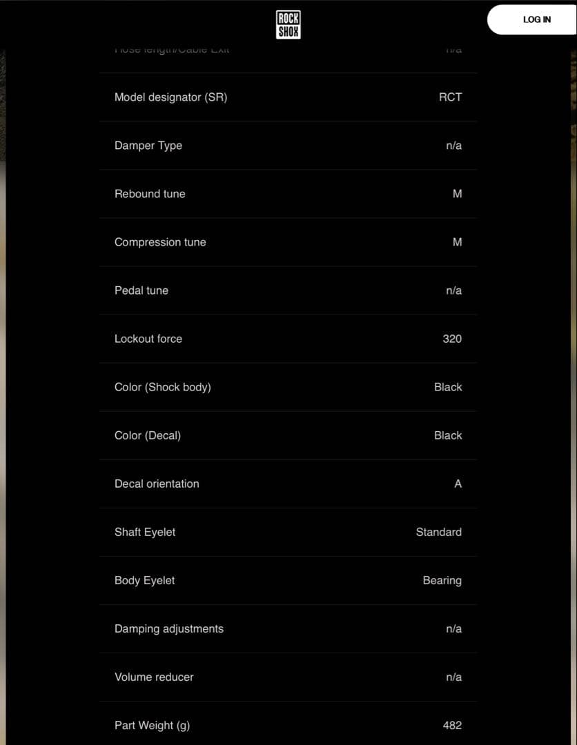 パーツ RockShox Super Deluxe RCT RS-SDLX-RCT-A1