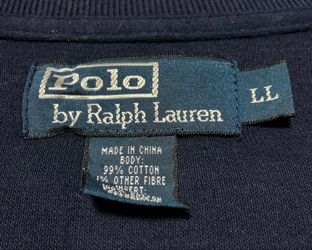 ラルフローレン 00s ￼刺繍 ビッグポニー トラックジャケット ネイビー XL