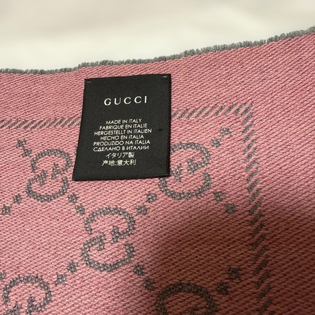 GUCCI ピンク GGパターン ストール