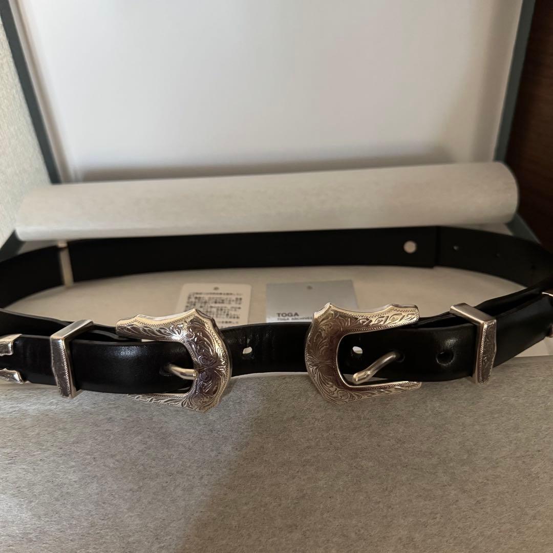TOGA Double buckle belt ダブルバックル ベルト