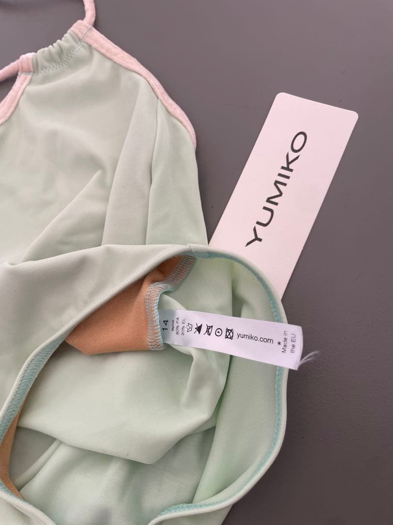 新品YUMIKO ミントグリーン レオタード サイズ14