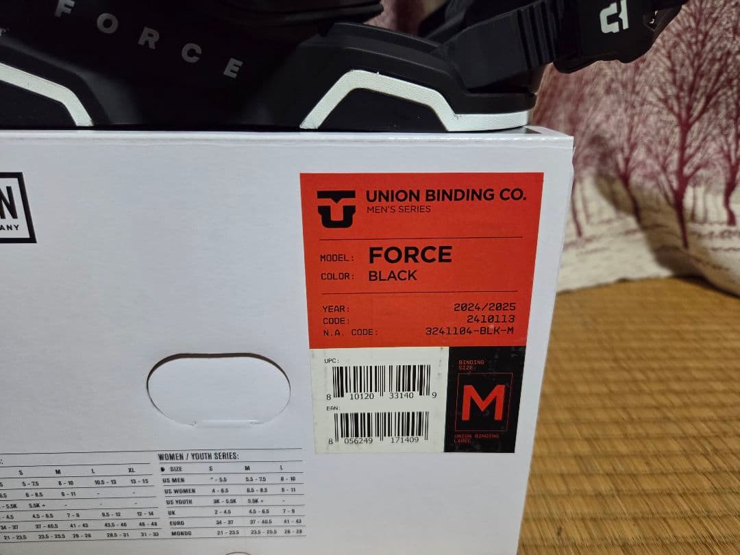 未使用 24-25 UNION FORCE Mサイズ