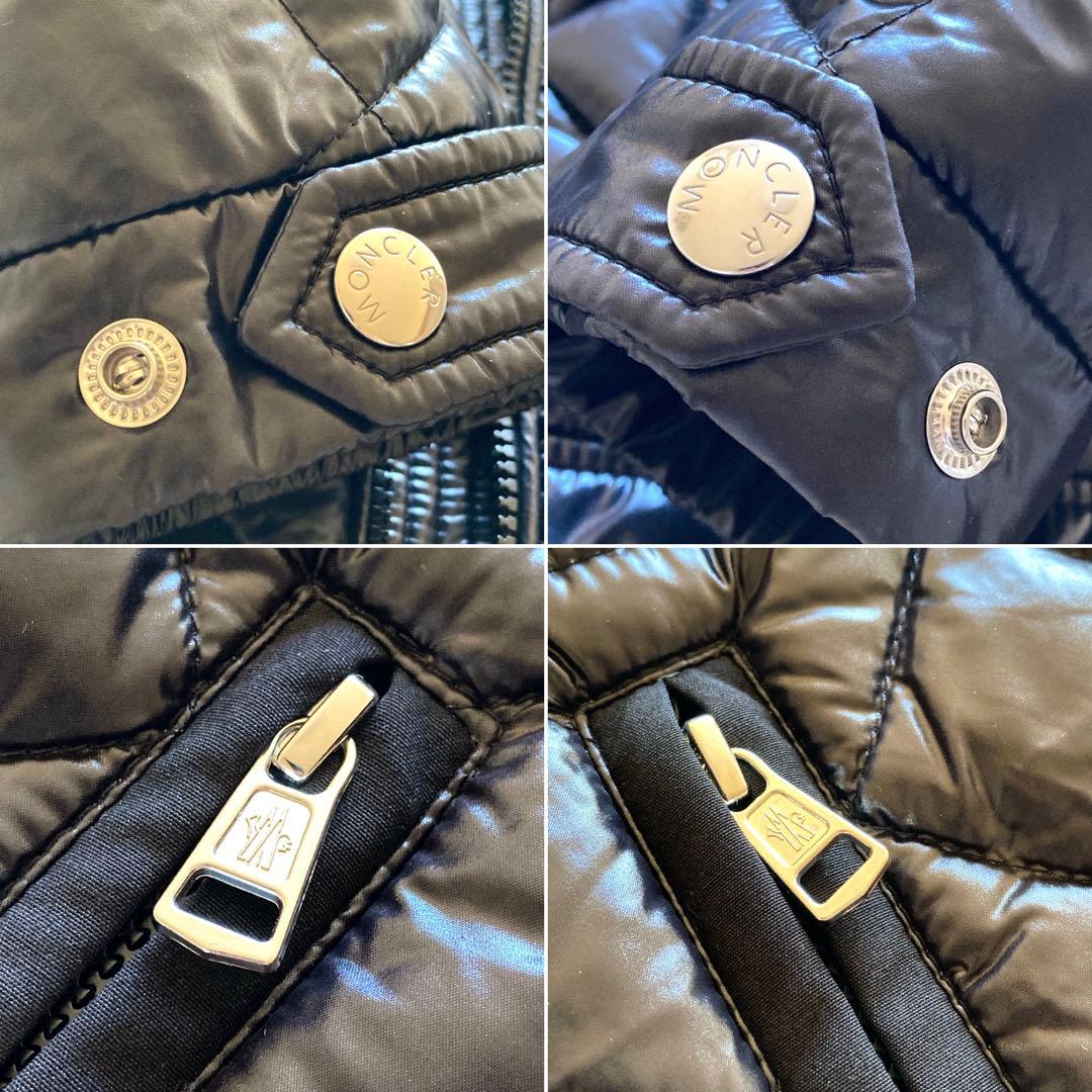 【極美品】MONCLER VERANライダース ダウンジャケット 黒 サイズ1