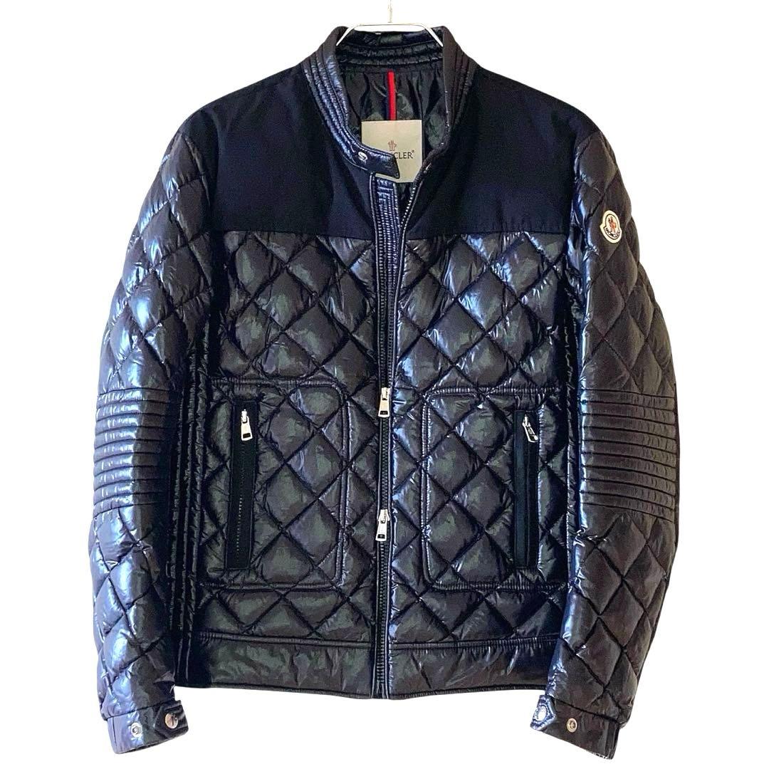 【極美品】MONCLER VERANライダース ダウンジャケット 黒 サイズ1