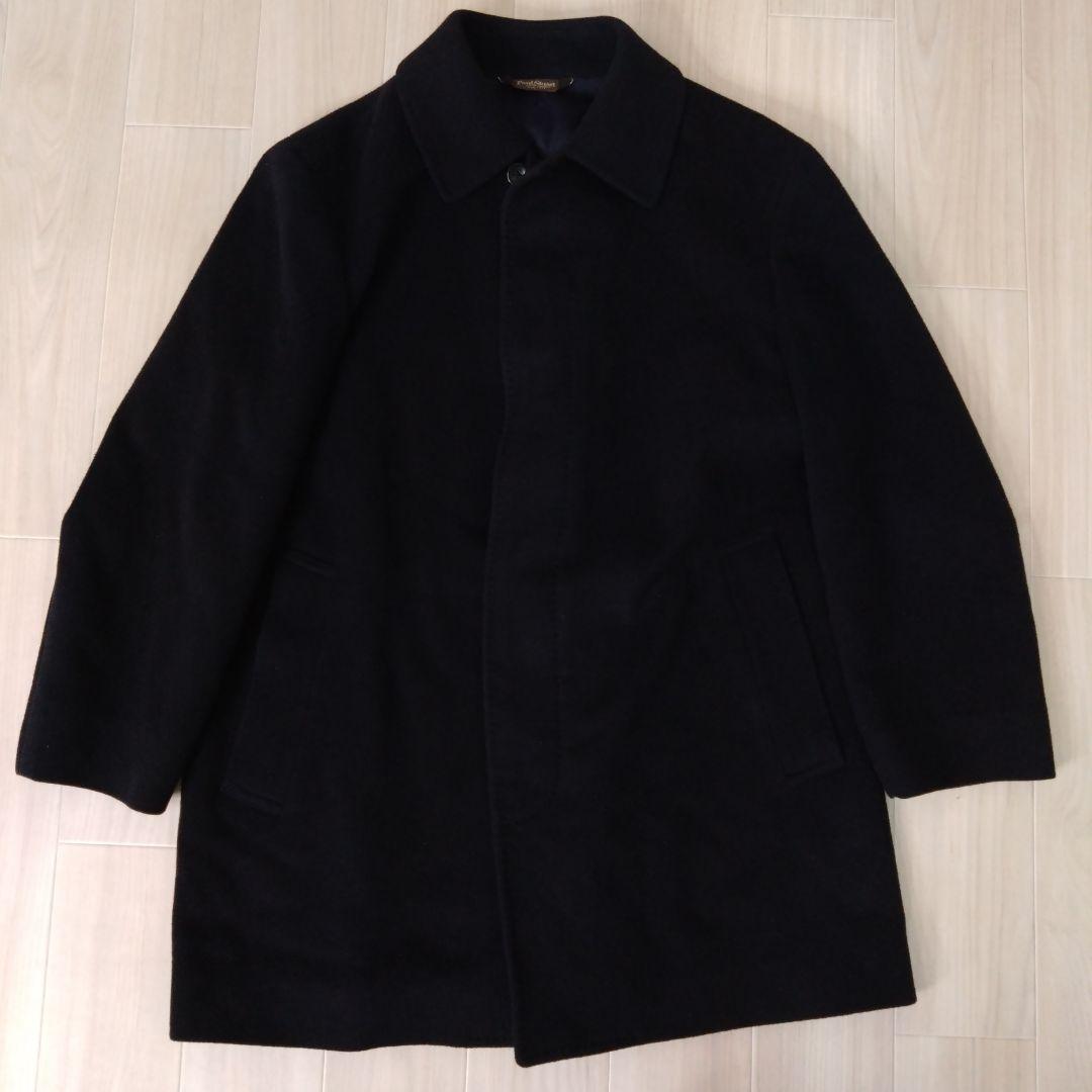 希少　ポールスチュアート　カシミヤ100%ステンカラーコート　ブラック　サイズM