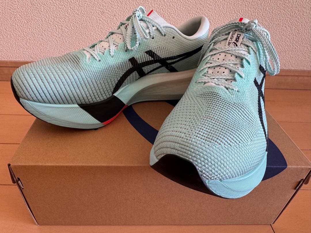 ＜アシックス＞speed Edge Paris ミント/ブラック28cm