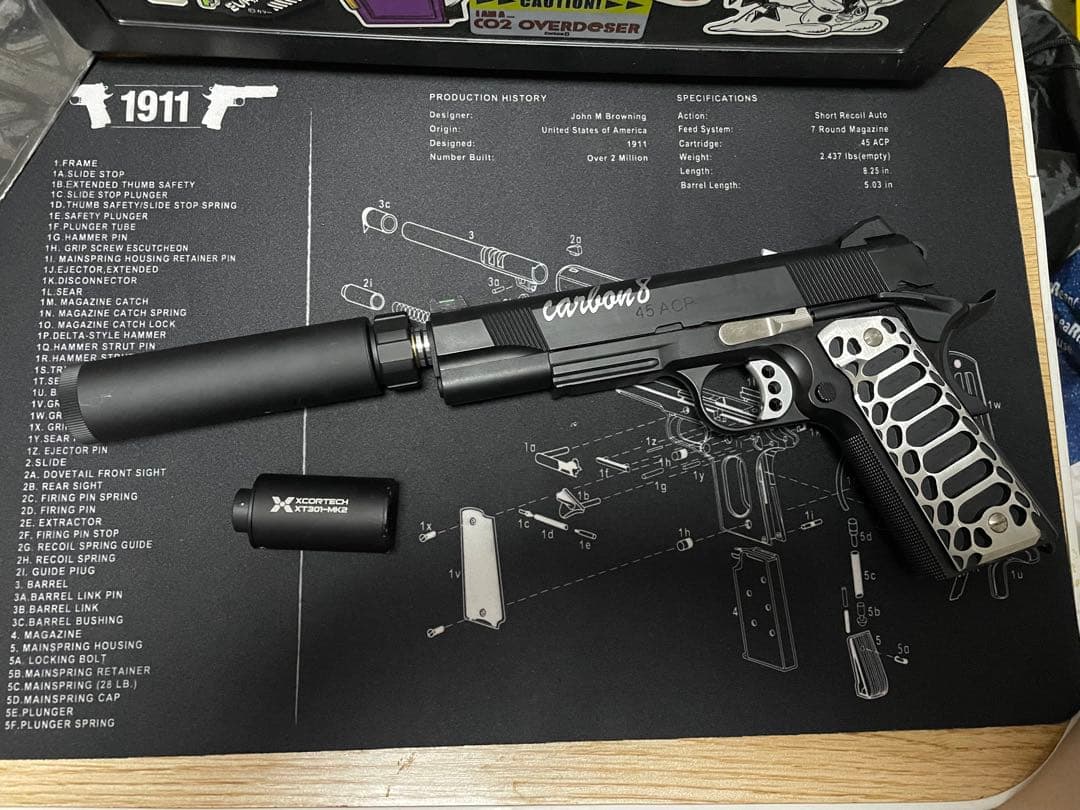 Carbon8 M45CQP ガスガン