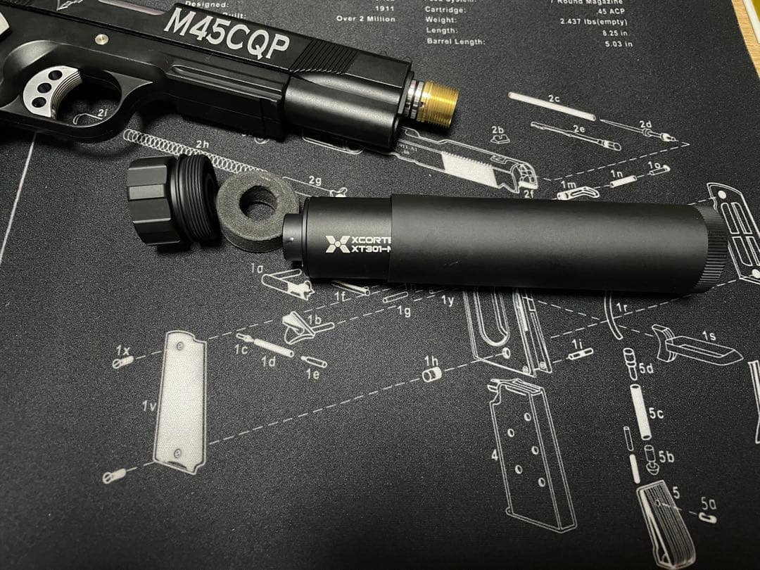 Carbon8 M45CQP ガスガン