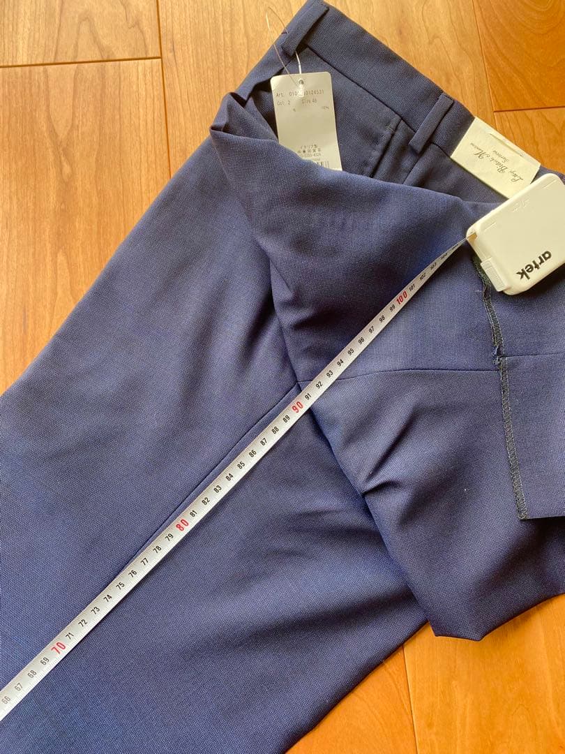 新品★ルイジビアンキマントヴァ Luigi Bianchi スラックス 48 紺