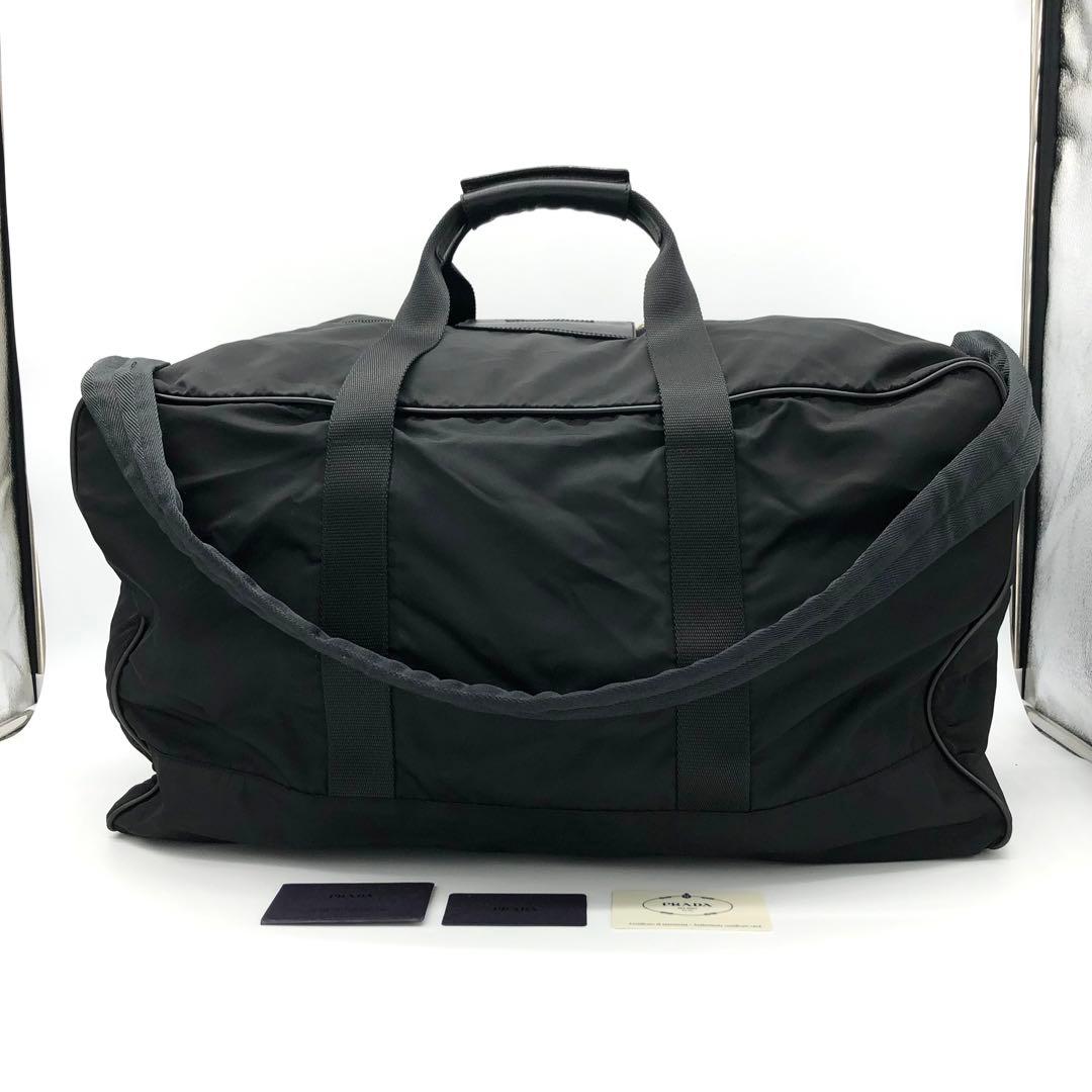 極上美品・Gカード付✨】プラダ 2way ボストンバッグ サフィアーノ 南京錠