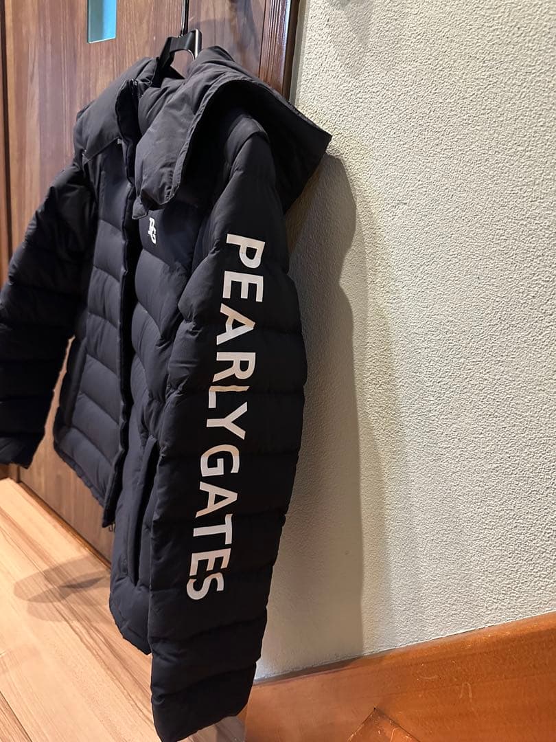 PEARLY GATES フード付きダウンジャケット 黒