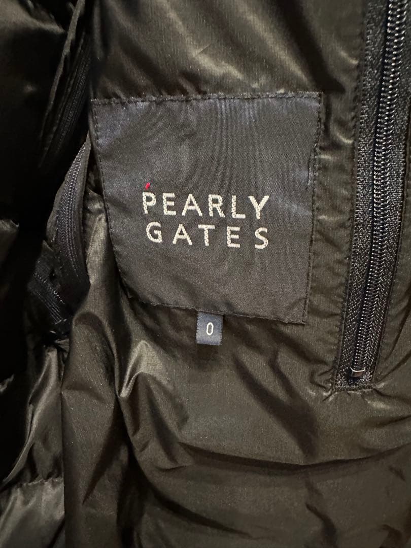 PEARLY GATES フード付きダウンジャケット 黒