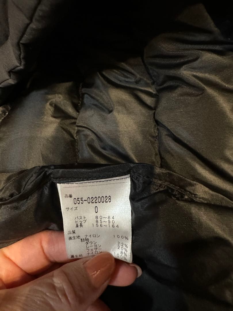 PEARLY GATES フード付きダウンジャケット 黒