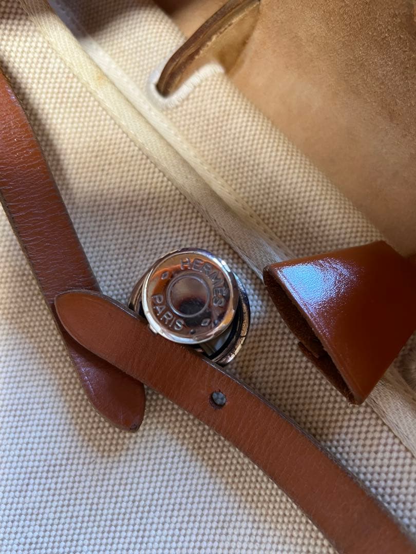 HERMES Backpack エールバッグ リュック C刻印 ベージュ