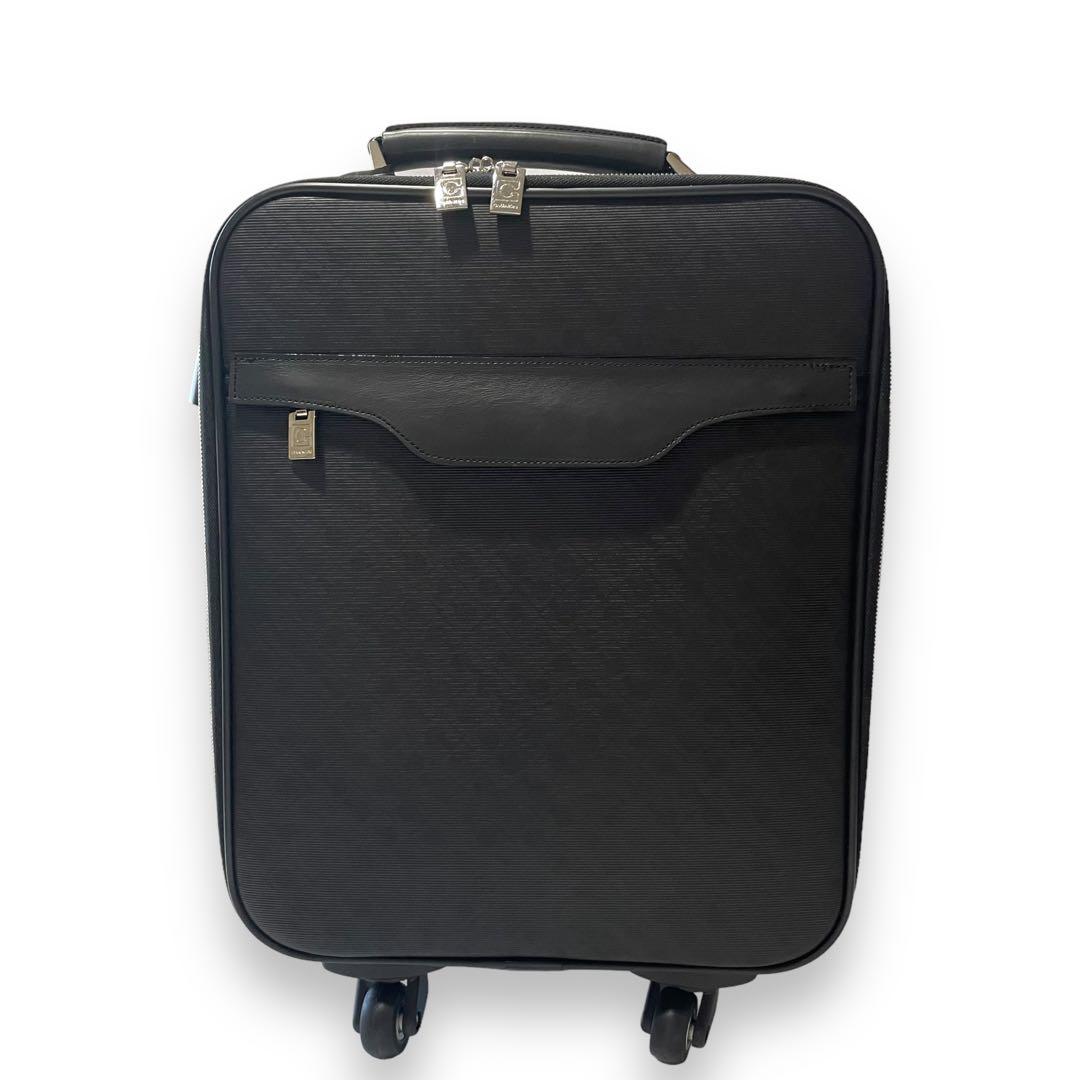 美品★ゲラルディーニ　スーツケース　ブラック　総柄　大容量