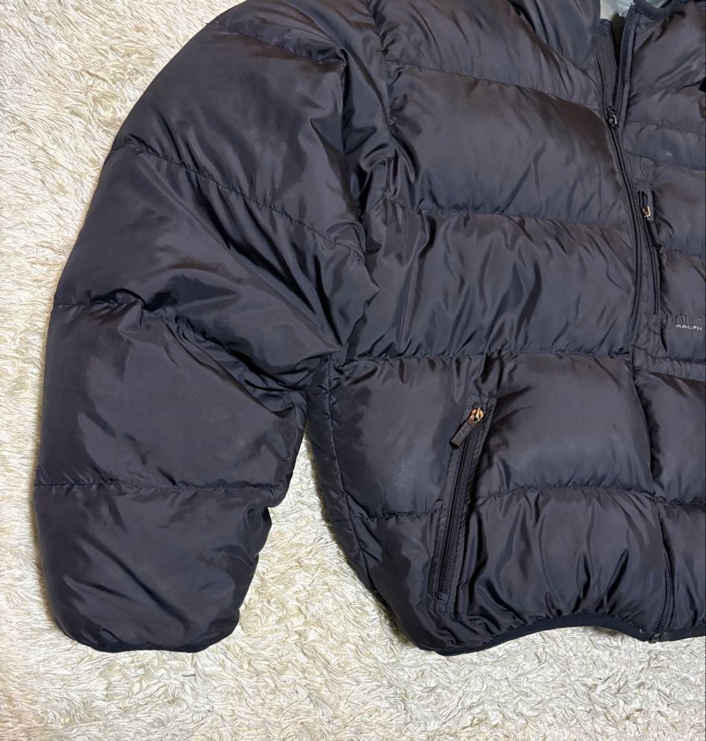 90s POLO SPORT ポロスポーツ y2k ダウン 黒　ブラック　肉厚