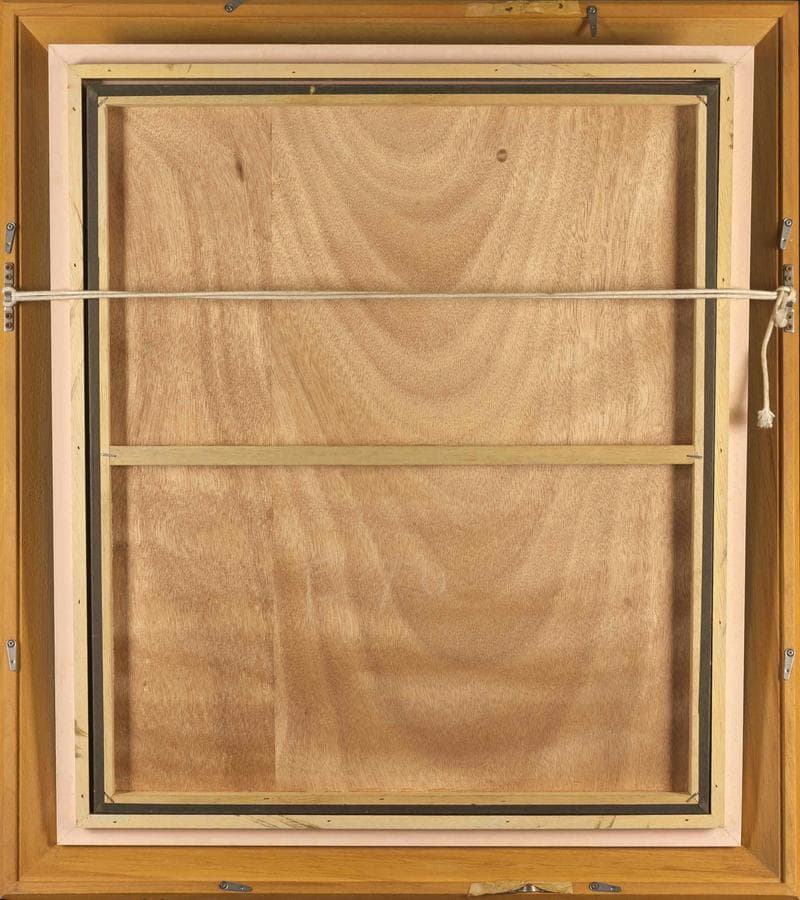 東山魁夷 日本画 肉筆『二条の滝』表サイン 東山すみ鑑定 F10号 額