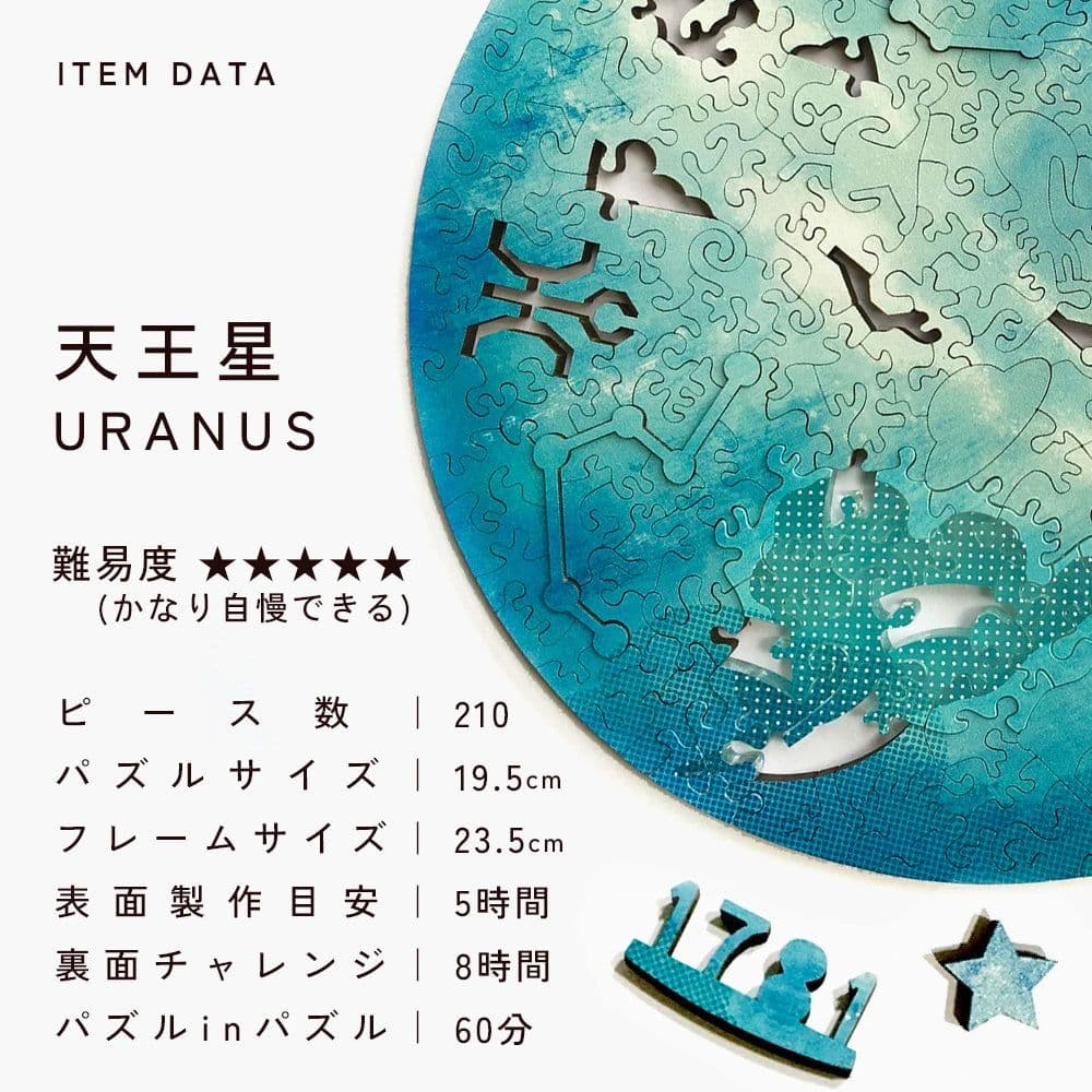 宇宙の破片 URANUS 天王星と専用フレームセット 惑星パズル
