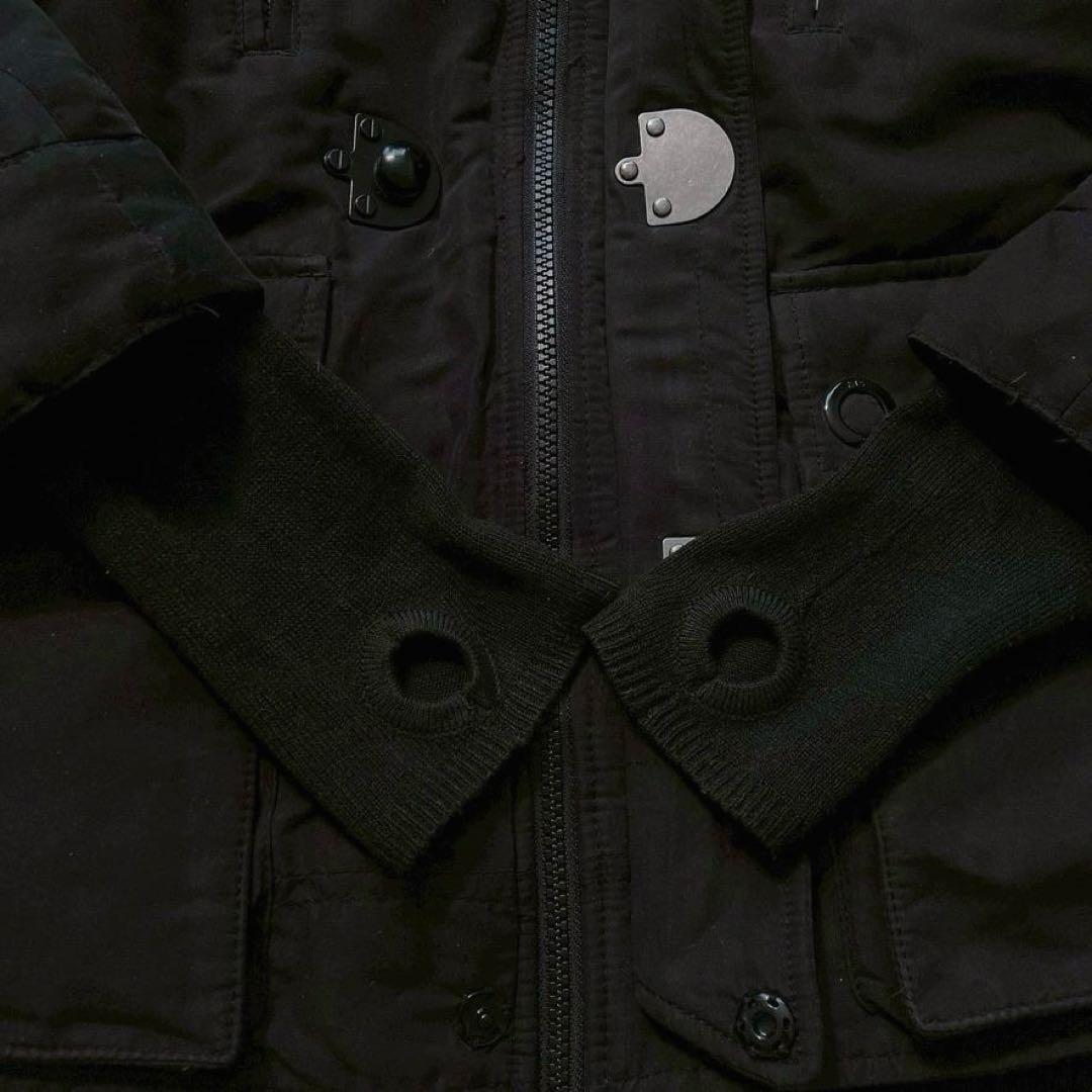 希少00s】SLY y2k N-3B グランジ ショートモッズコート 黒 - メルカリ