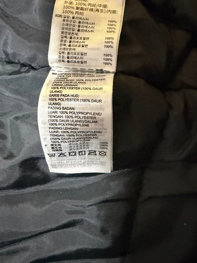 極美品　adidas アディダス　 XL 黒 ベンチコート　ロングダウンコート