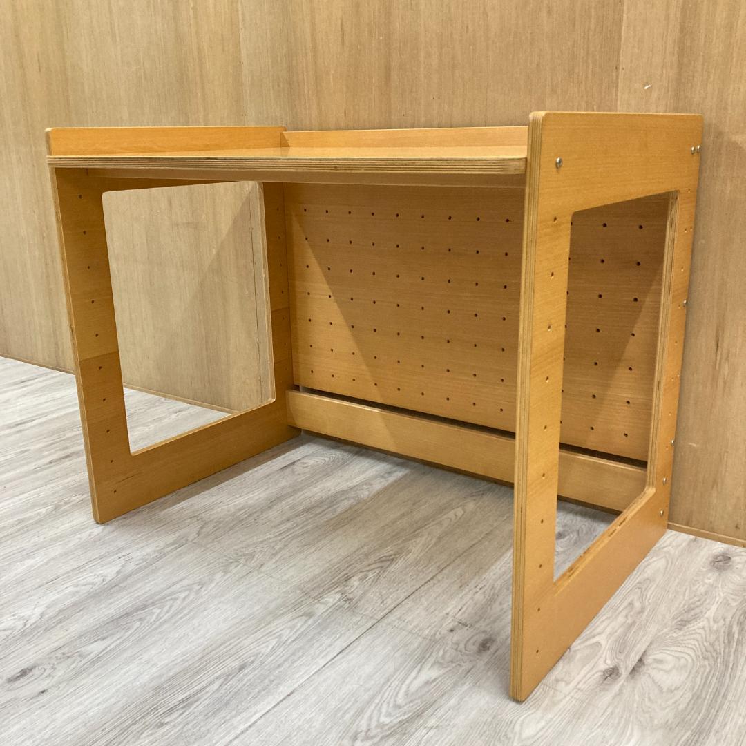 無印良品 MUJI 学習デスク 　高さ可動式　ブナ材　天然木