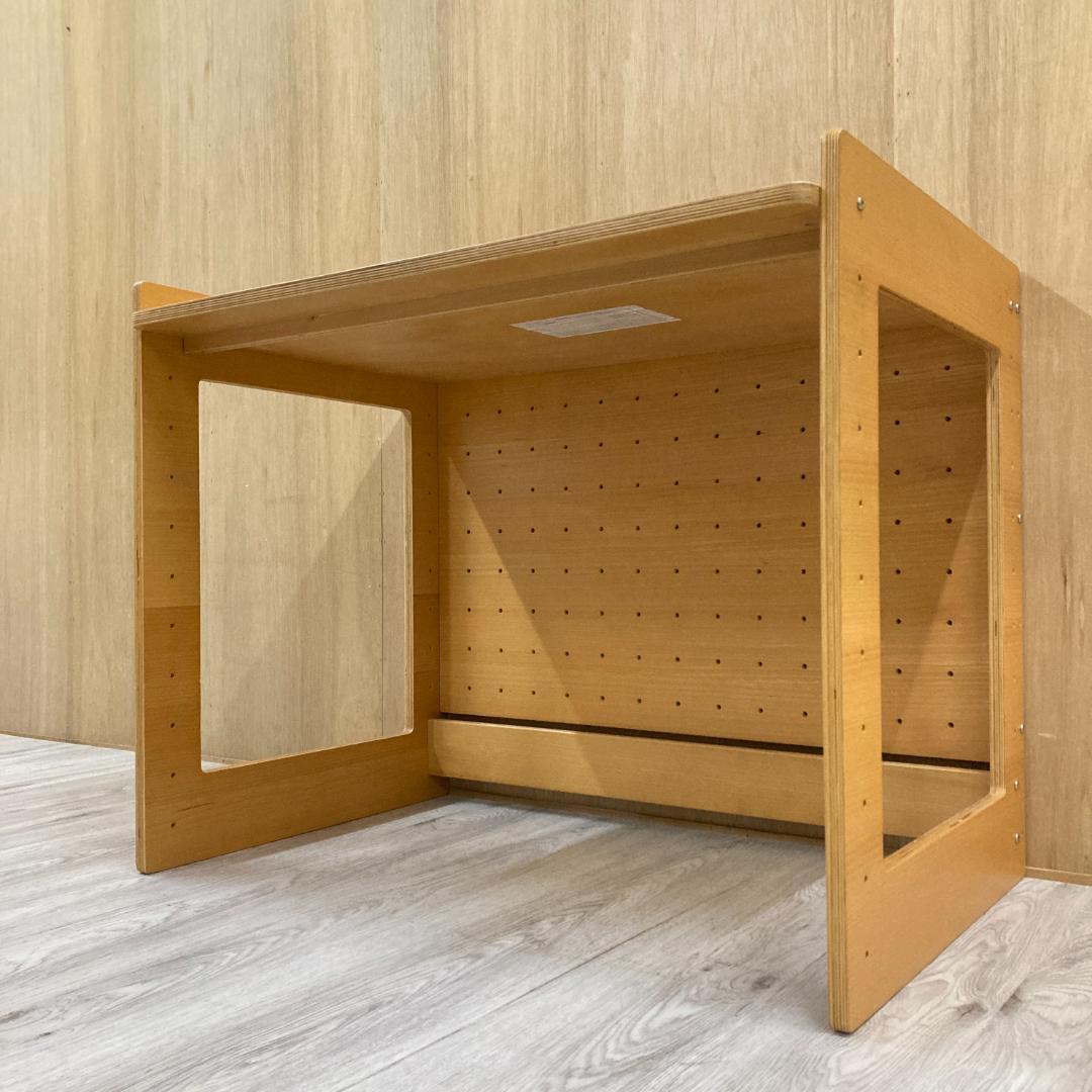 無印良品 MUJI 学習デスク 　高さ可動式　ブナ材　天然木
