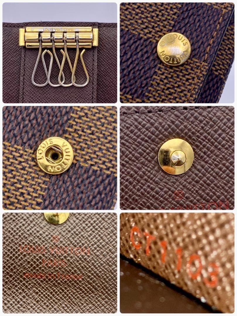 ルイヴィトン　ダミエ　エベヌ　ミュルティクレ4 　キーケース　４連