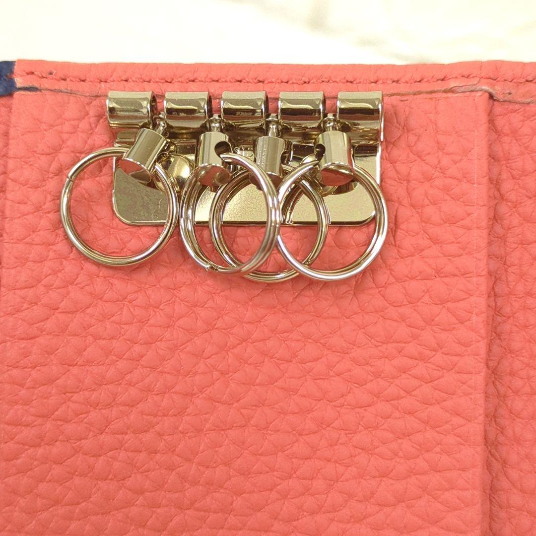 まつ様ヴィヴィアンウエストウッド ダブルフラップ キーケース 4連 オレンジ