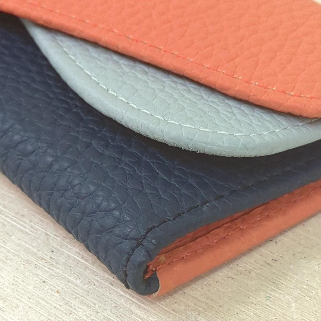 まつ様ヴィヴィアンウエストウッド ダブルフラップ キーケース 4連 オレンジ