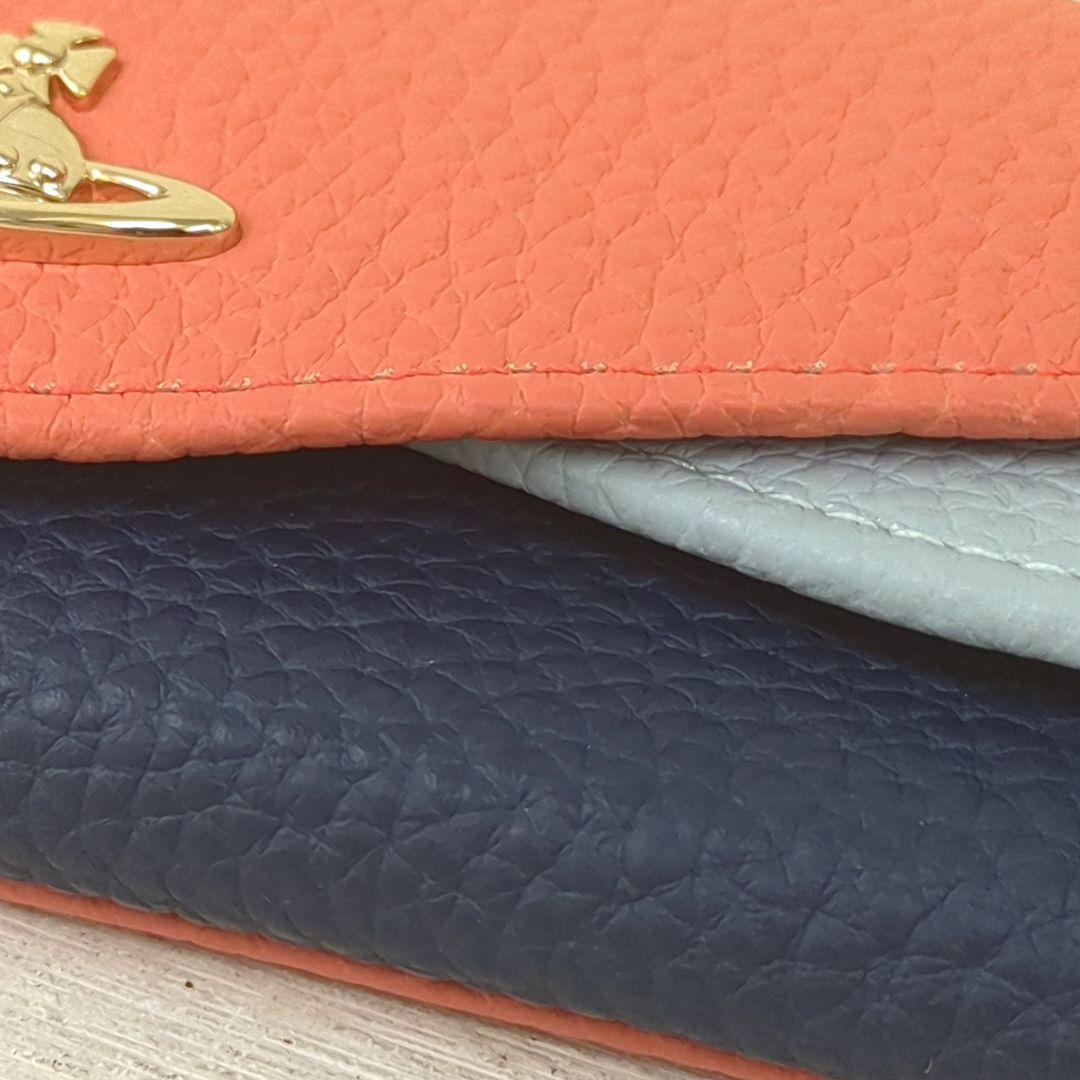 まつ様ヴィヴィアンウエストウッド ダブルフラップ キーケース 4連 オレンジ