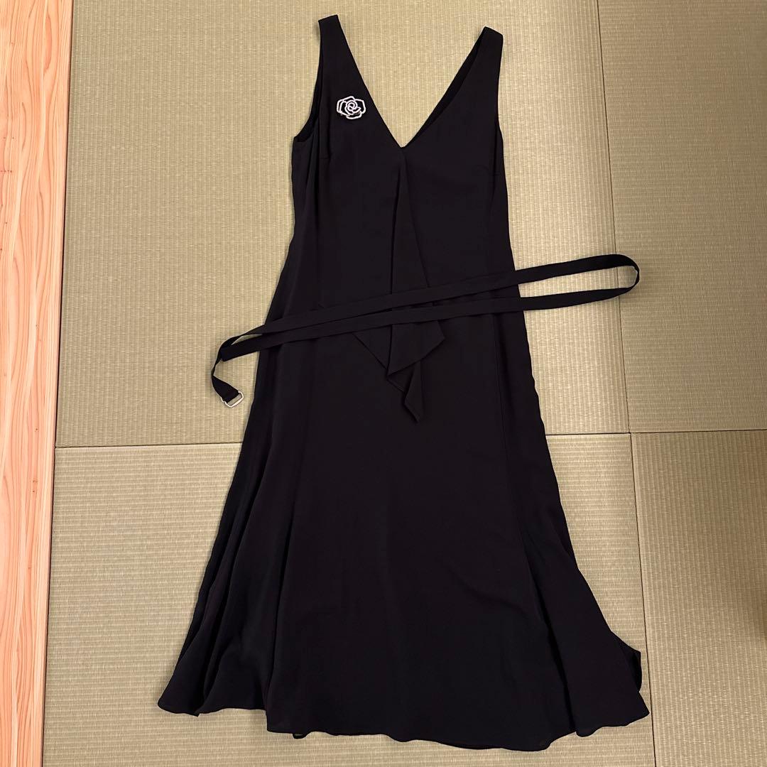 MaxMara ブラック　シルク　ドレス