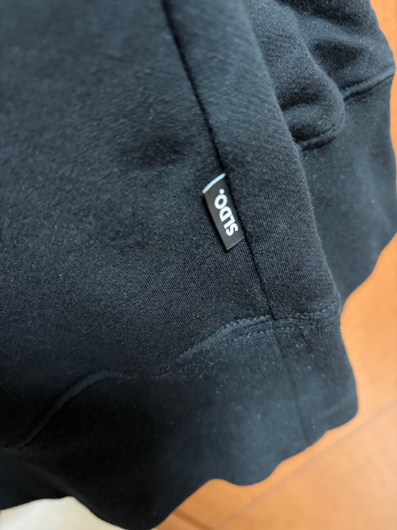 SLDO エスルド ロゴフーディー パーカー マッドブラック 裏起毛 Mサイズ