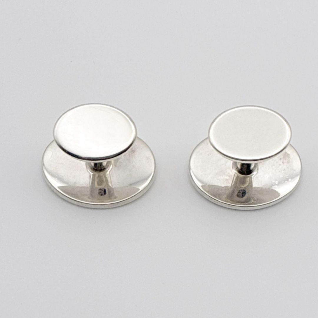 【美品】ティファニー カフス カフリンクス リターントゥ 純正シルバー ロゴ刻印