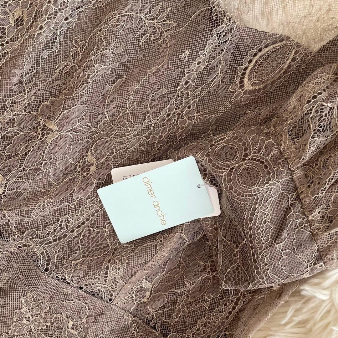 【新品未使用】AIMER ロングレース 2way パーティードレス