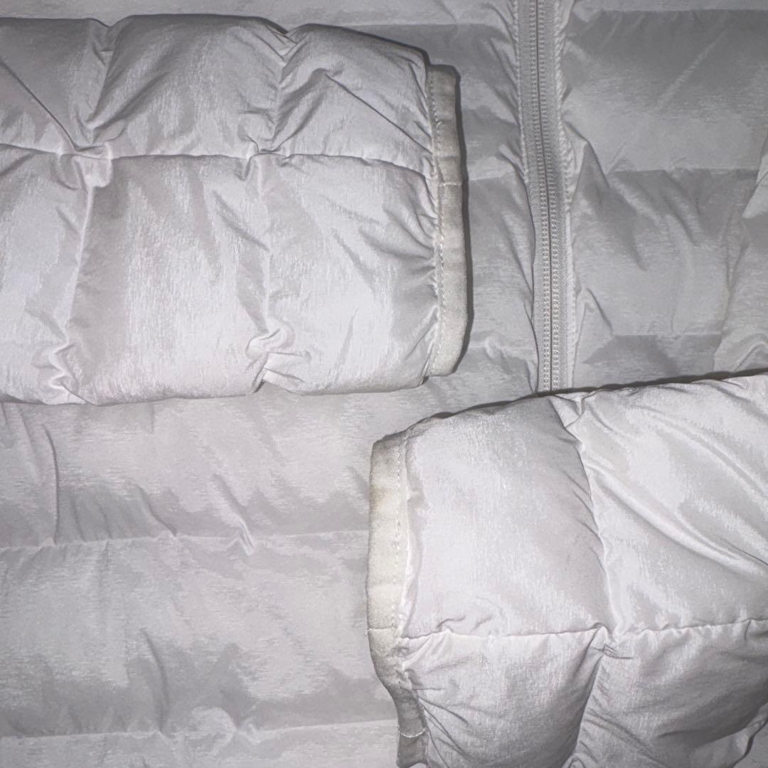 JACKBUNNY ホワイト ダウンジャケット ロゴ入り