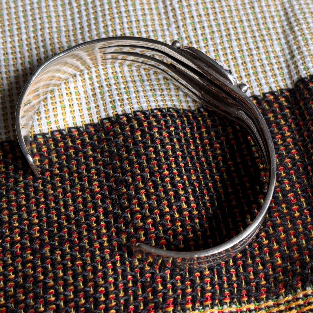 NAVAJO バングル ホワイトターコイズ AL YAZZIE STERLING