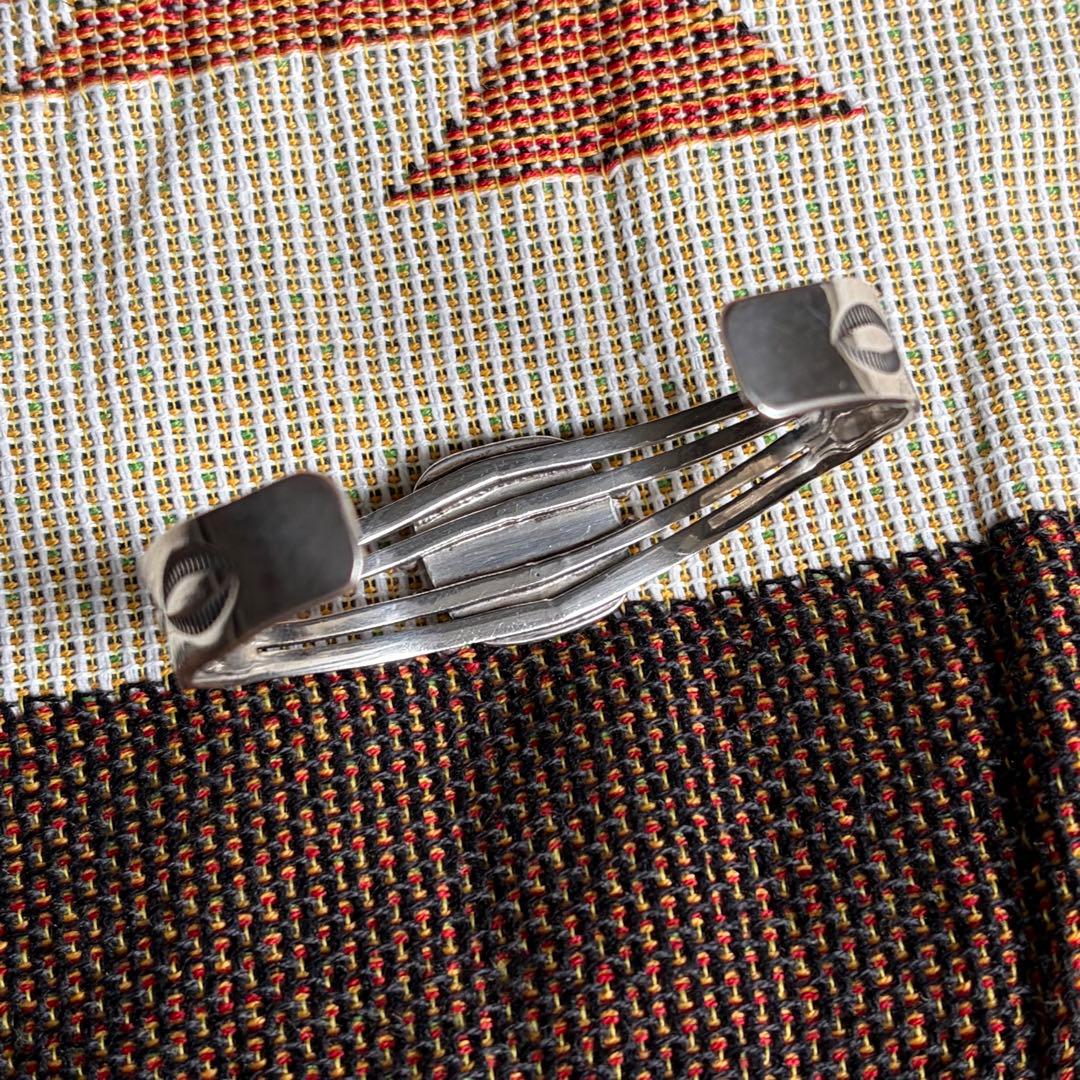 NAVAJO バングル ホワイトターコイズ AL YAZZIE STERLING