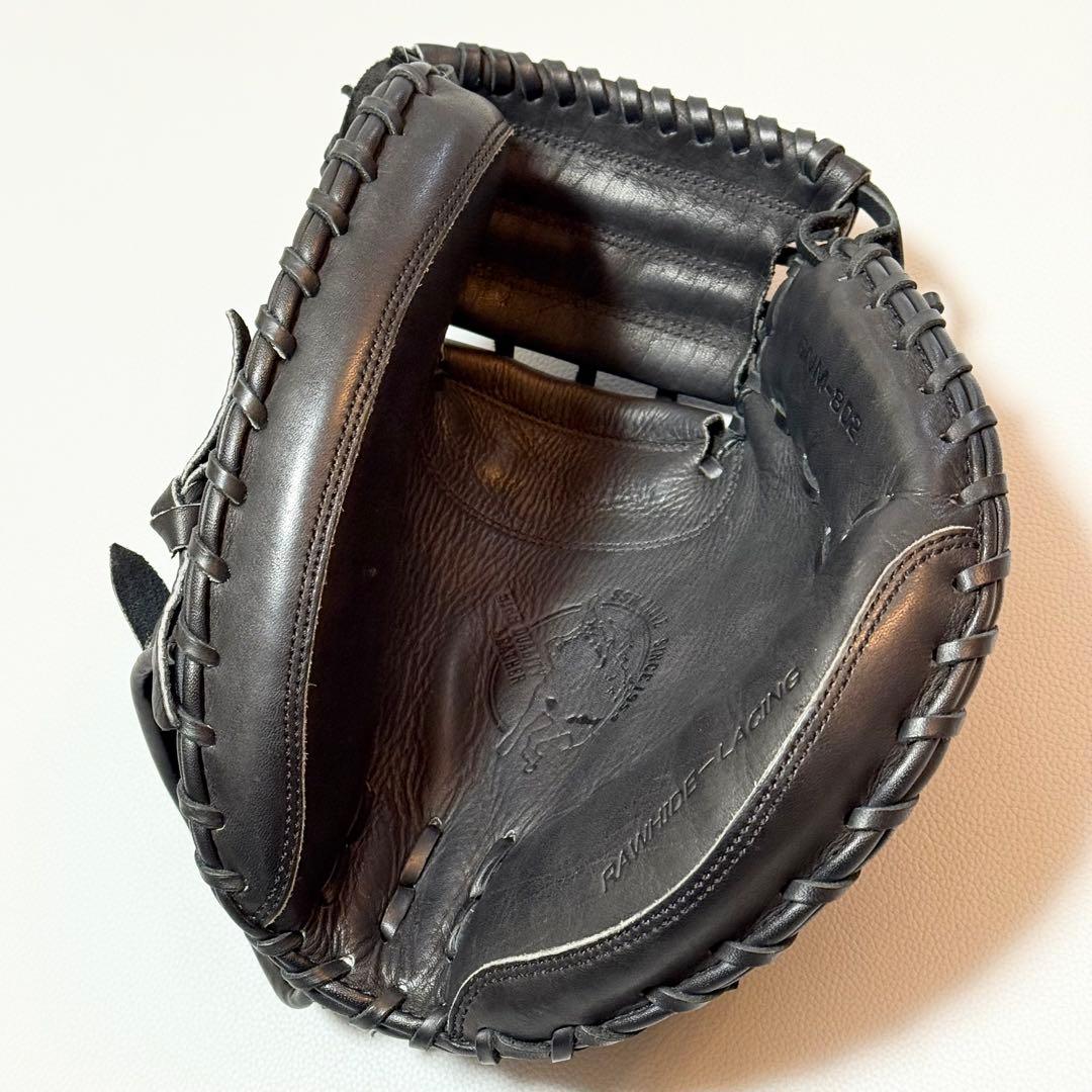 極美品 SSK 軟式用キャッチャーミット ブラック GNM-802