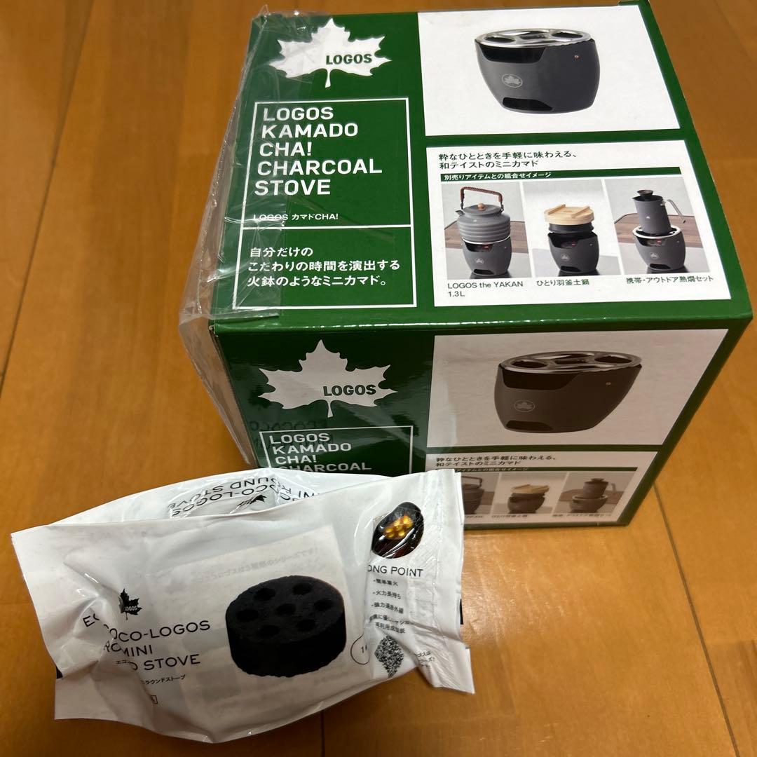 LOGOS ミニカマド(ミニラウンドストーブ付)と焚き火ツールラックのセット