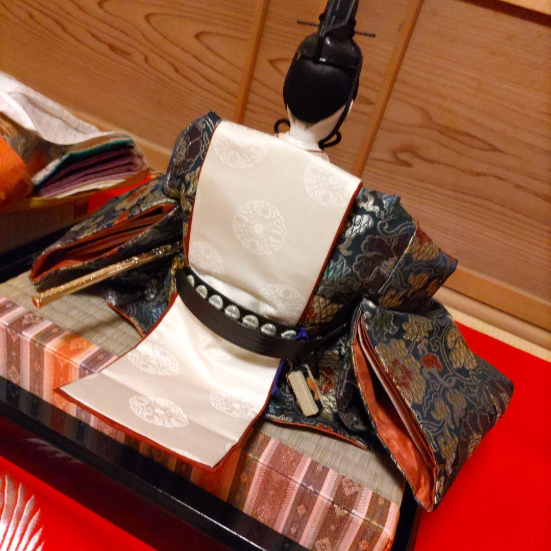 慶雲作 京雛 親王揃い 正絹本仕立十二単衣 台座・毛氈付 - メルカリ