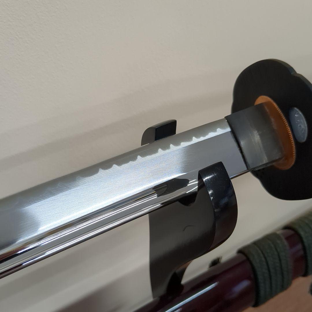 模造刀 居合刀 刀匠 加州藤原清光写 沖田総司 刀掛台付