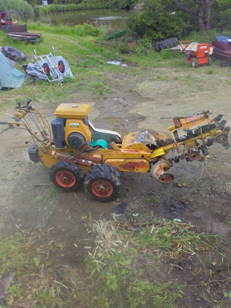 蟹信丸さん専用❗共栄社 バロネス トレンチャーTL-52 溝掘り機(ガソリン)