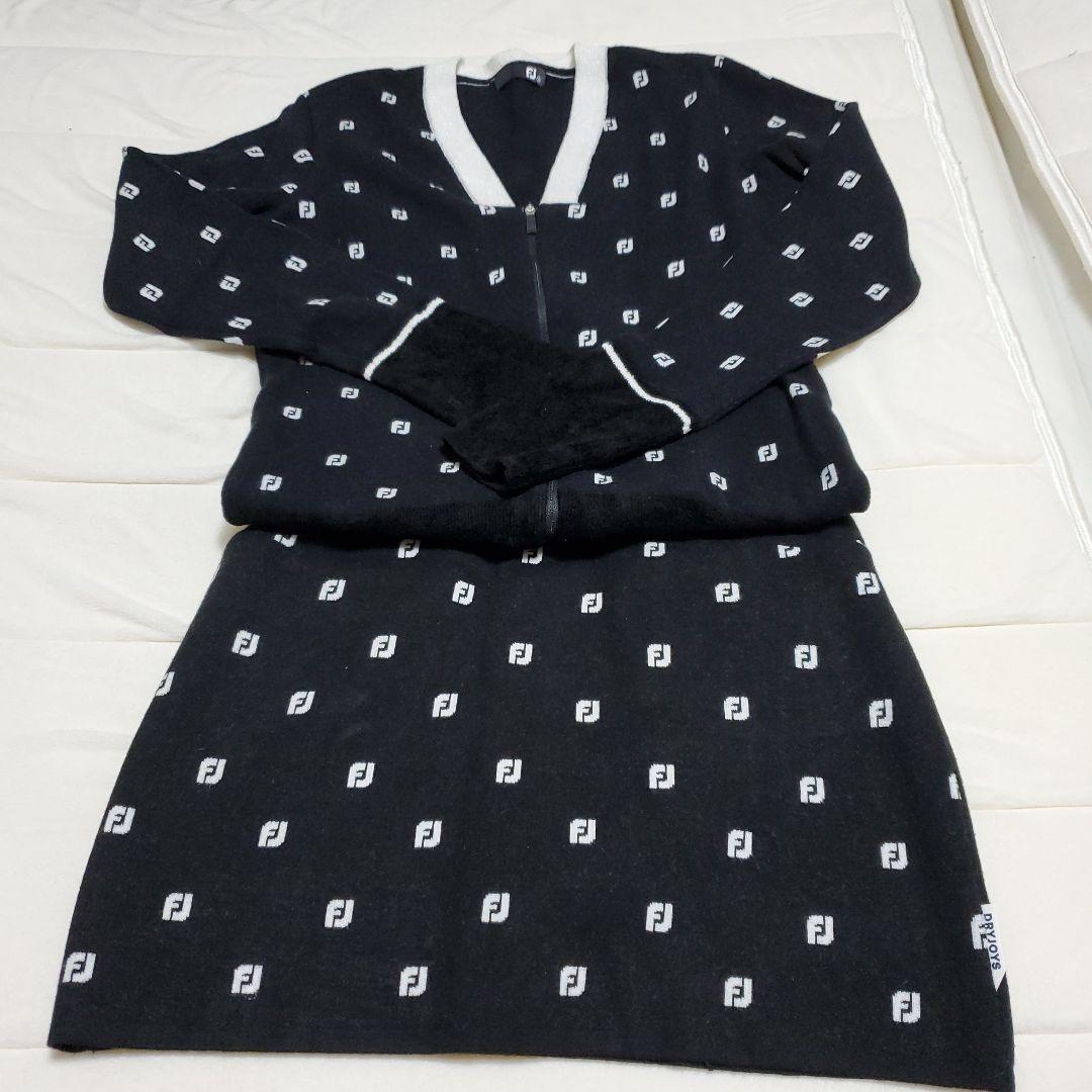 【セール中】FJ ジップアップカーディガン 黒&スカート