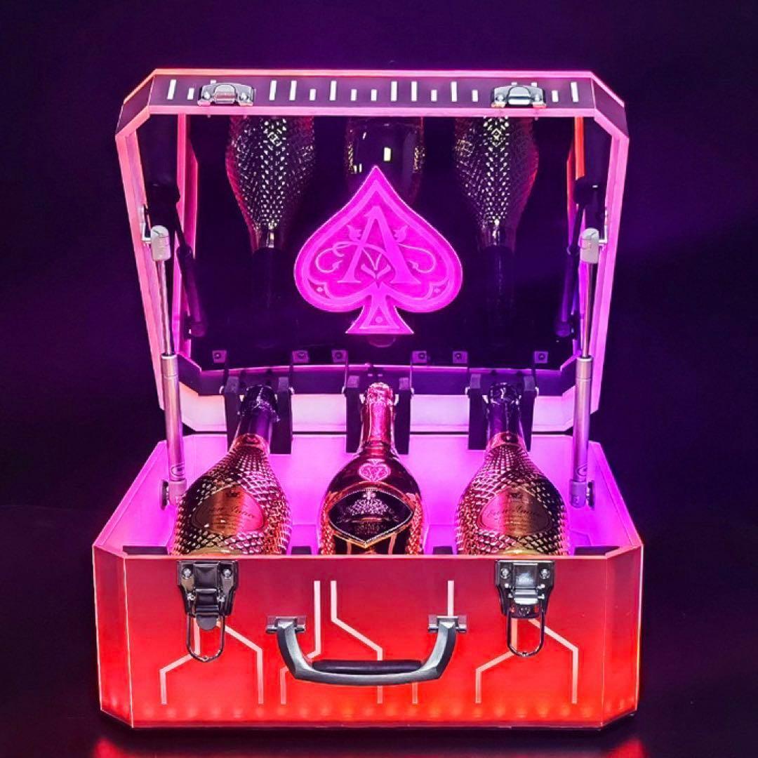 ボトルケースLEDアルマンド アタッシュケース ディスプレイ シャンパン