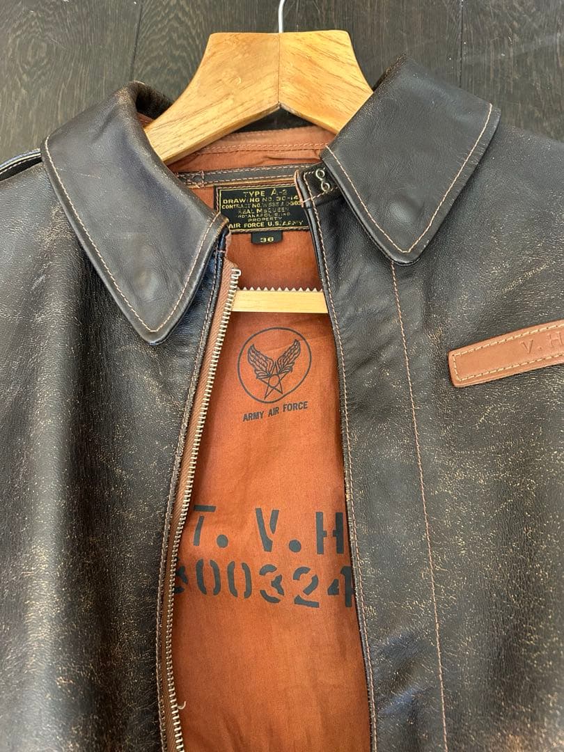 リアルマッコイズ　A-2 レザー　フライトジャケット　36