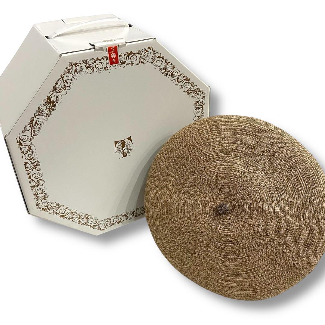 未使用級★エルメス リネンシルク ベレー帽 レディース 57cm 国内正規品